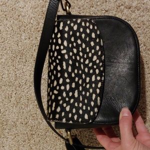 Leather saddle bag